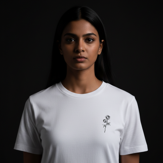 ROSES(White) Unisex Stretch T-shirt