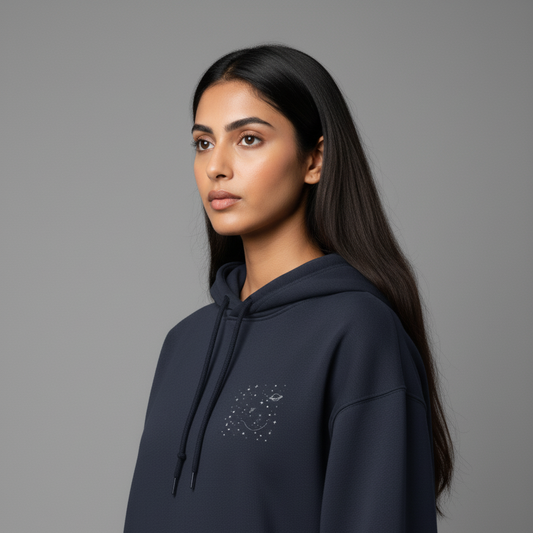 GALAXY(Navy Blue) Unisex Oversized Hoodie