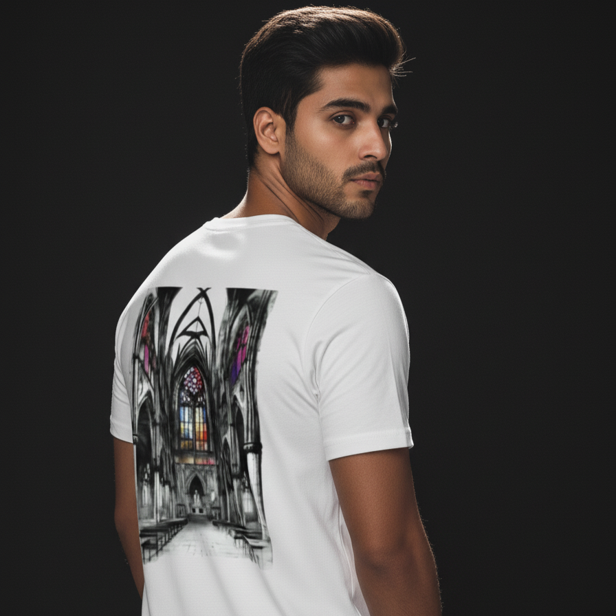 CATHEDRAL (White) Unisex Stretch T-shirt