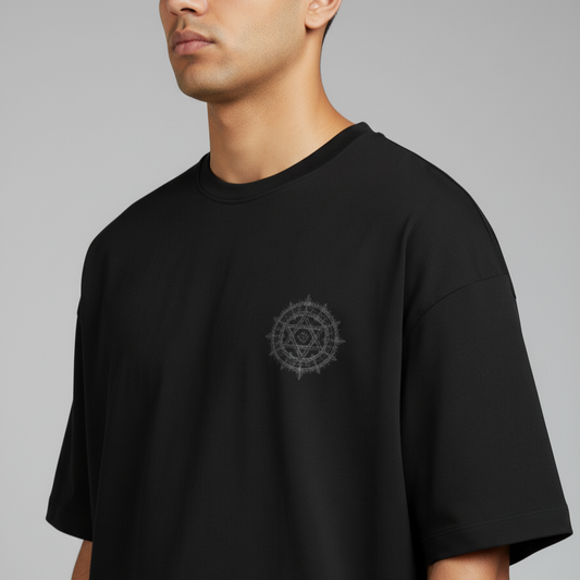 KALI (Black)-Unisex Terry Oversized Tee