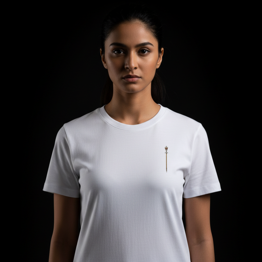 CROWN(White) Unisex Stretch T-shirt