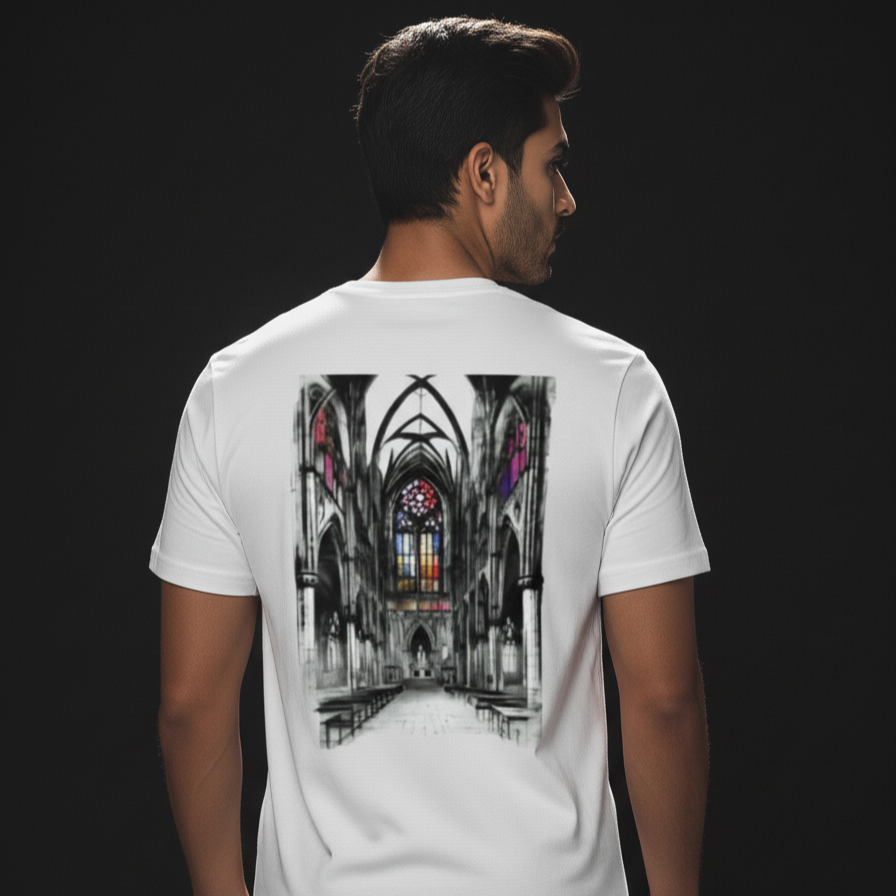 CATHEDRAL (White) Unisex Stretch T-shirt