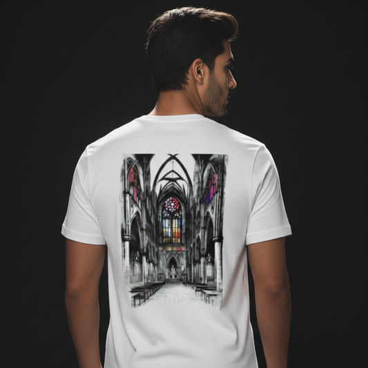 CATHEDRAL (White) Unisex Stretch T-shirt