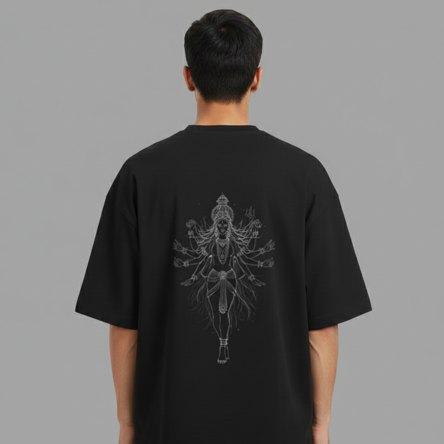 KALI (Black)-Unisex Terry Oversized Tee