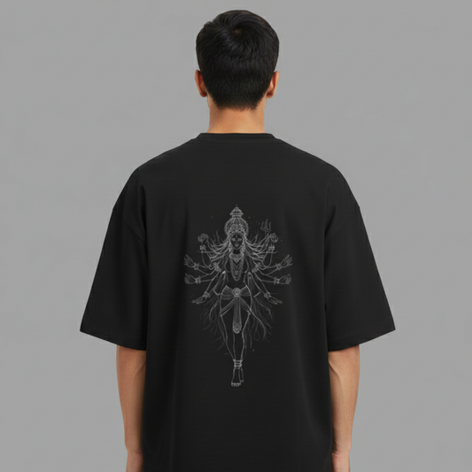 KALI (Black)-Unisex Terry Oversized Tee
