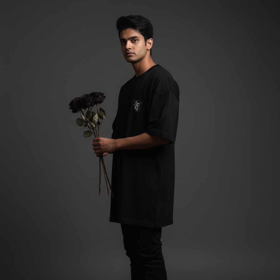 ETERNITY(Black)-Unisex Terry Oversized Tee