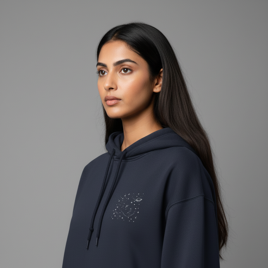 GALAXY(Navy Blue) Unisex Oversized Hoodie