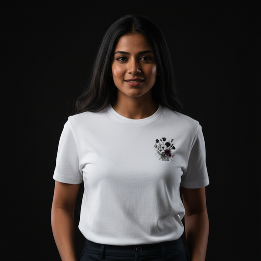 MISERY (White) Unisex Stretch T-shirt