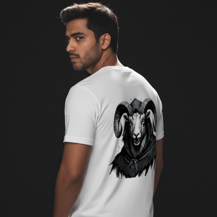 RAM (White) Unisex Stretch T-shirt
